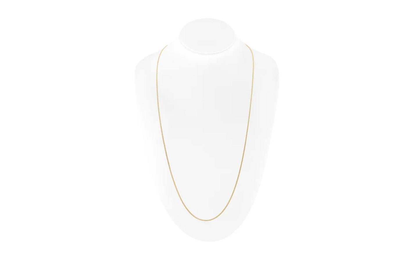 Gold Franco Box Long Chain Necklace