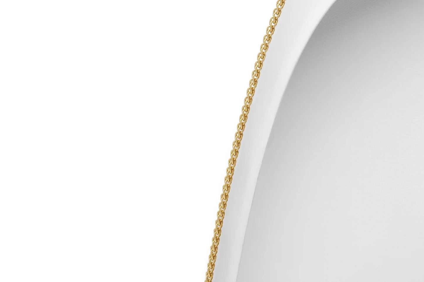 Gold Franco Box Long Chain Necklace