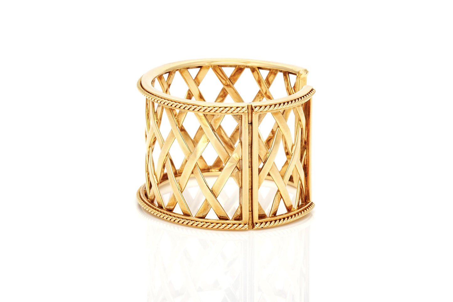Gold Cage Cuff Bracelet