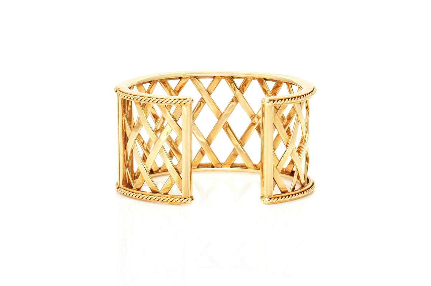 Gold Cage Cuff Bracelet