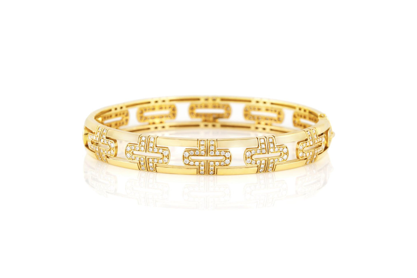 Vintage Bvlgari Parentesi Bracelet with Diamonds
