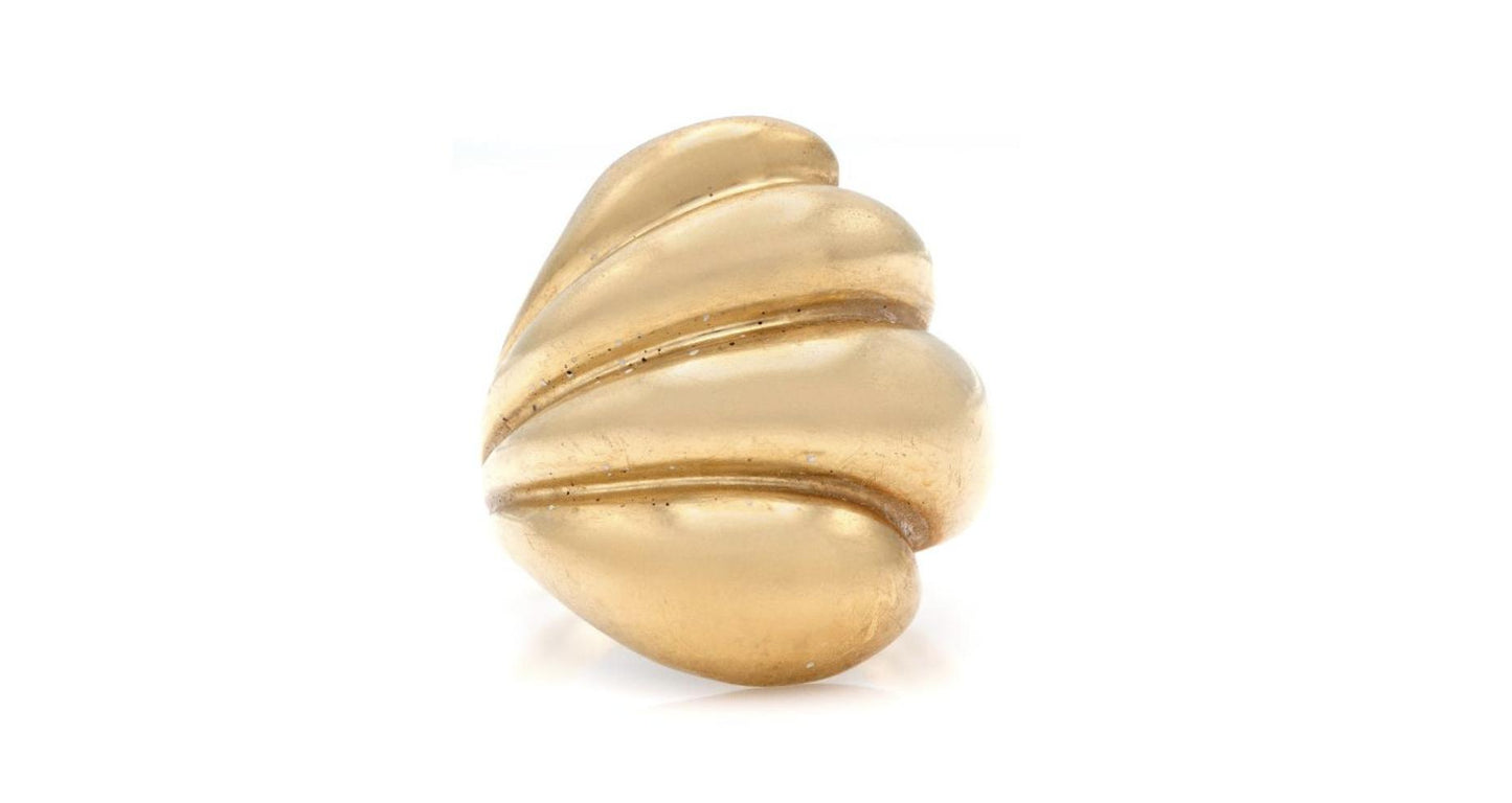 Vintage 1960s Gold Shrimp Cocktail Ring