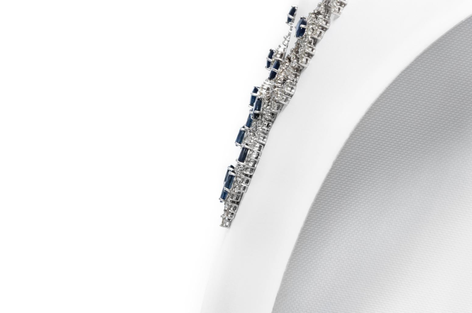 16.58 Carat Sapphire and 16.52 Carat Diamond Necklace
