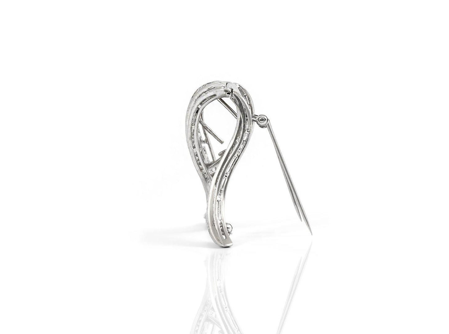Vintage 1950s 9.50 Carat Diamond Brooch