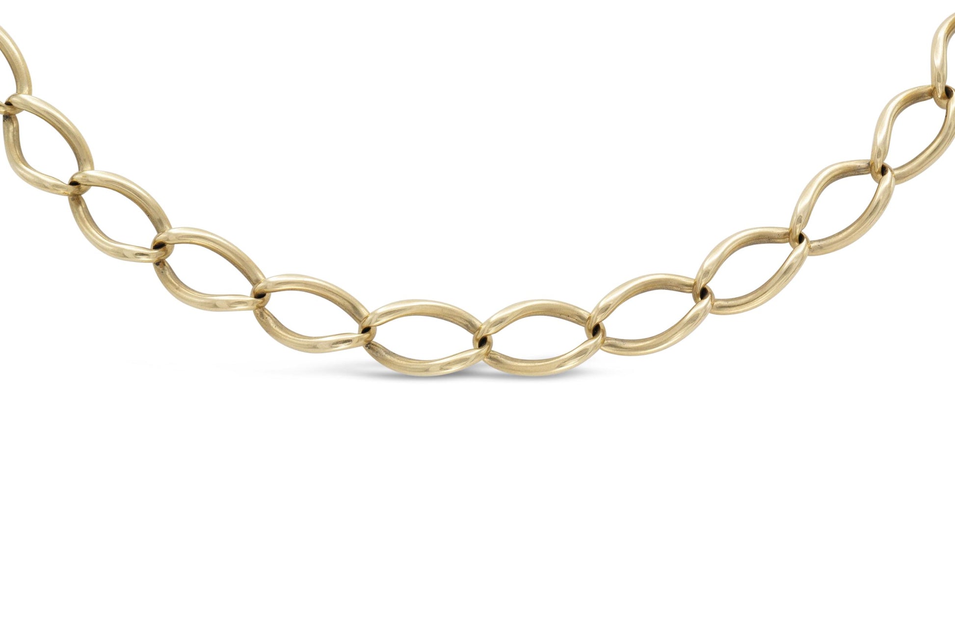 Antique Victorian Gold Watch Fob Link Necklace
