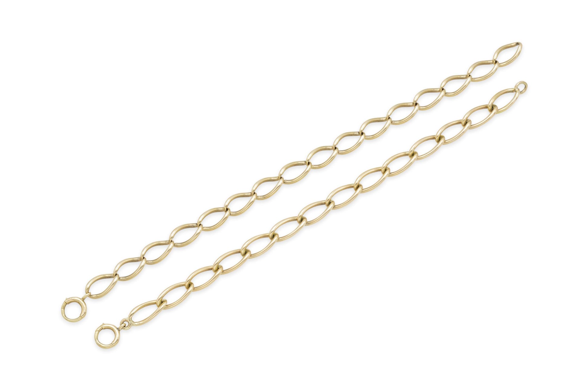 Antique Victorian Gold Watch Fob Link Necklace