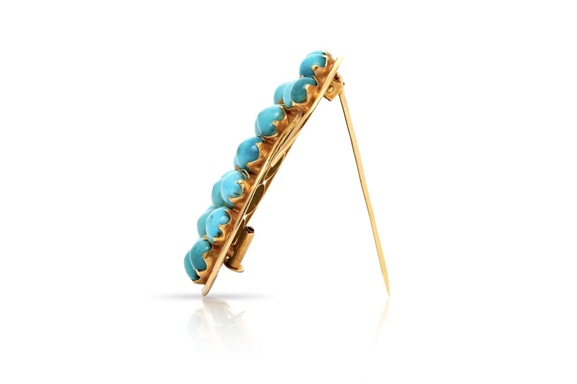 Vintage 1950s Turquoise Brooch