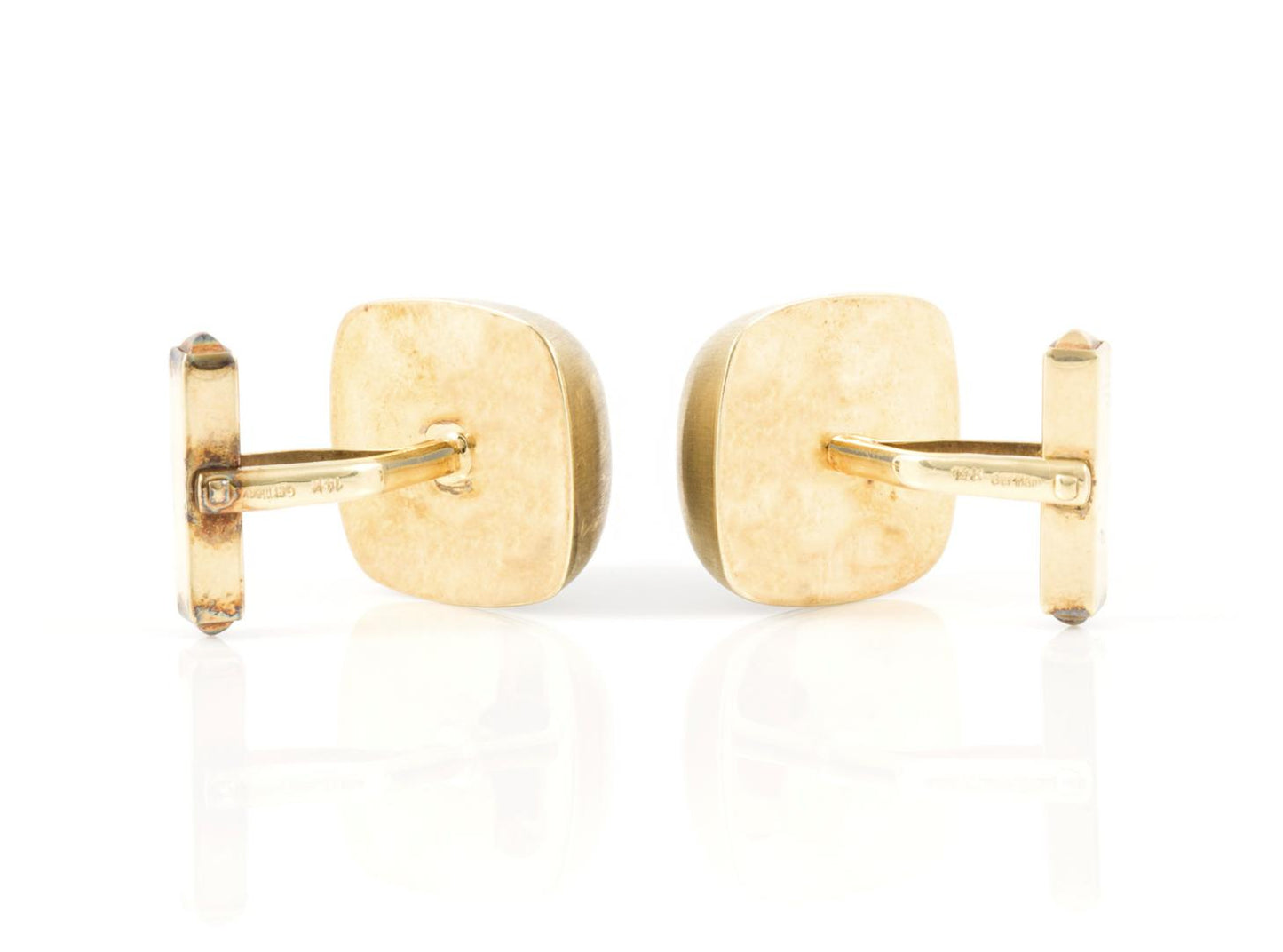 Vintage 1970s Carnelian and Gold Cufflinks