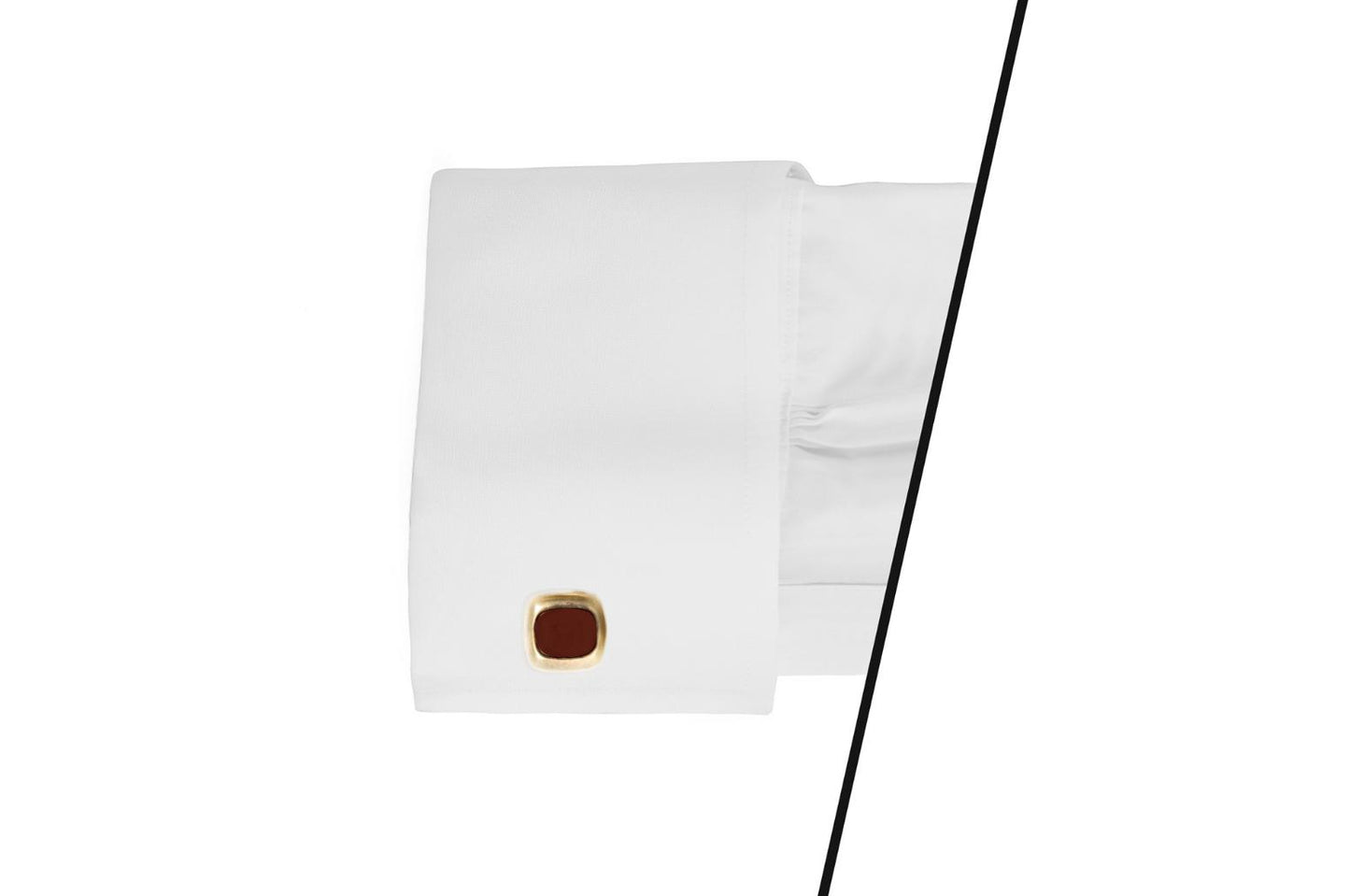 Vintage 1970s Carnelian and Gold Cufflinks