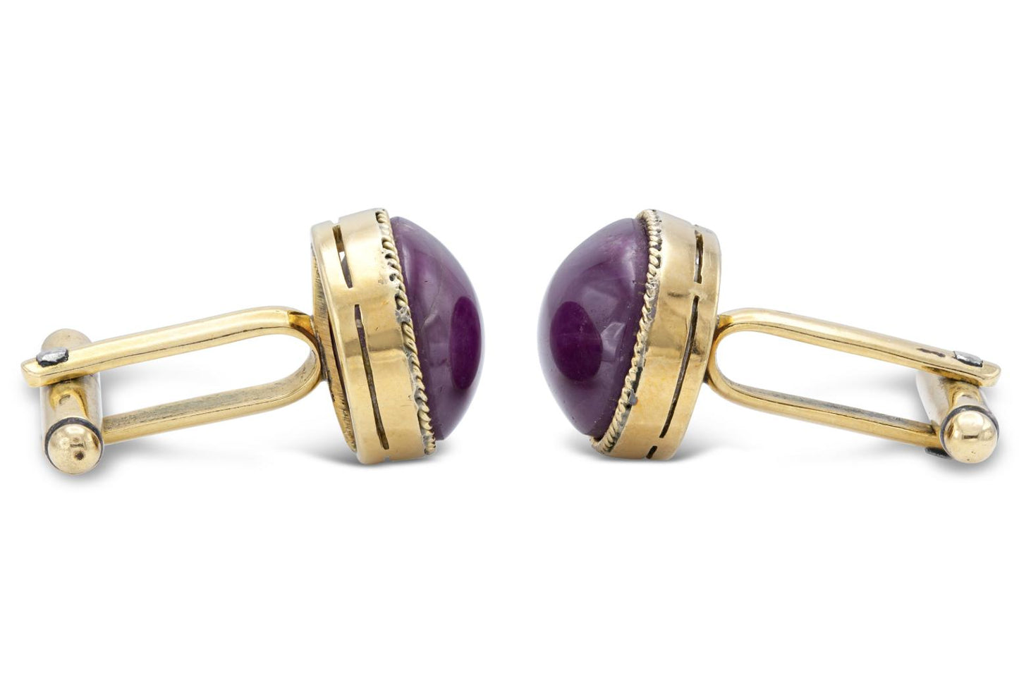 Vintage 1950s 20.00 Carat Star Ruby Cufflinks