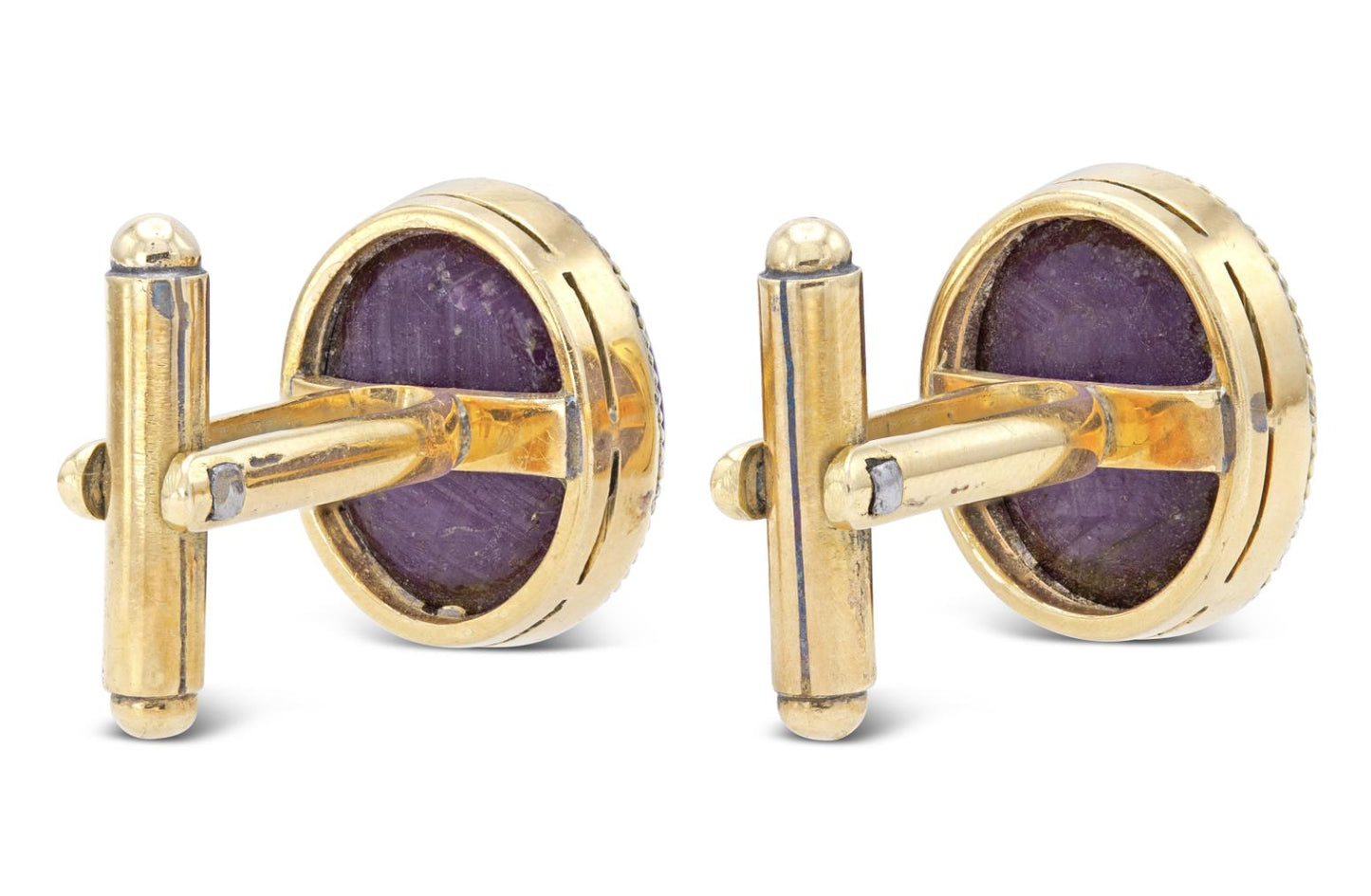 Vintage 1950s 20.00 Carat Star Ruby Cufflinks