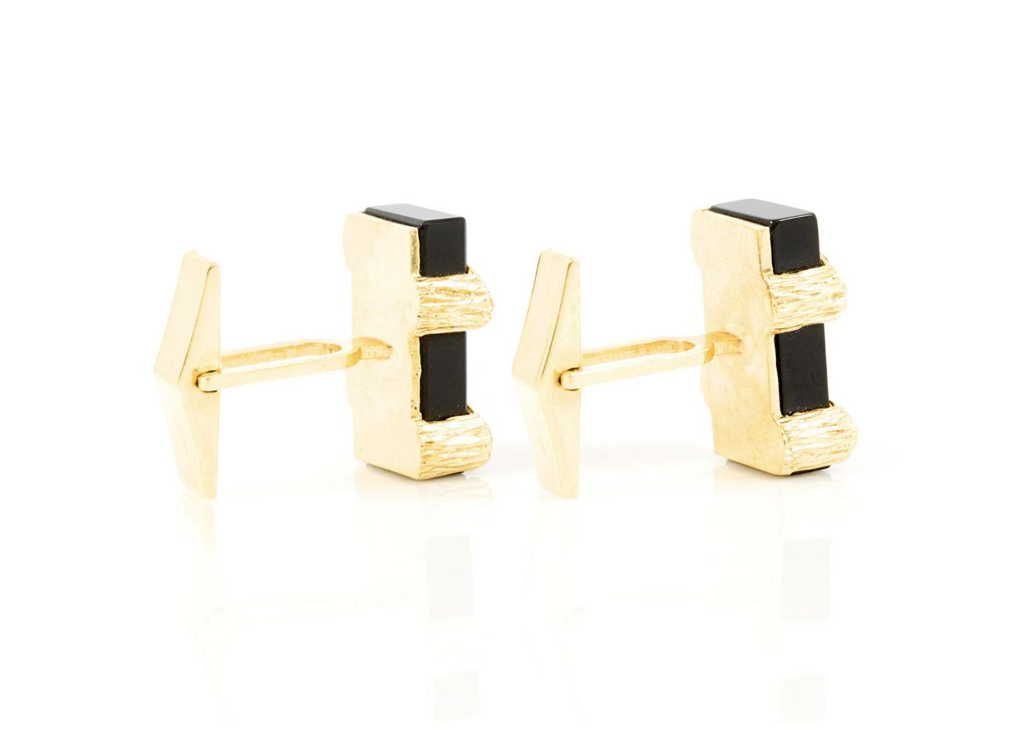 Vintage 1960s Onyx Cufflinks