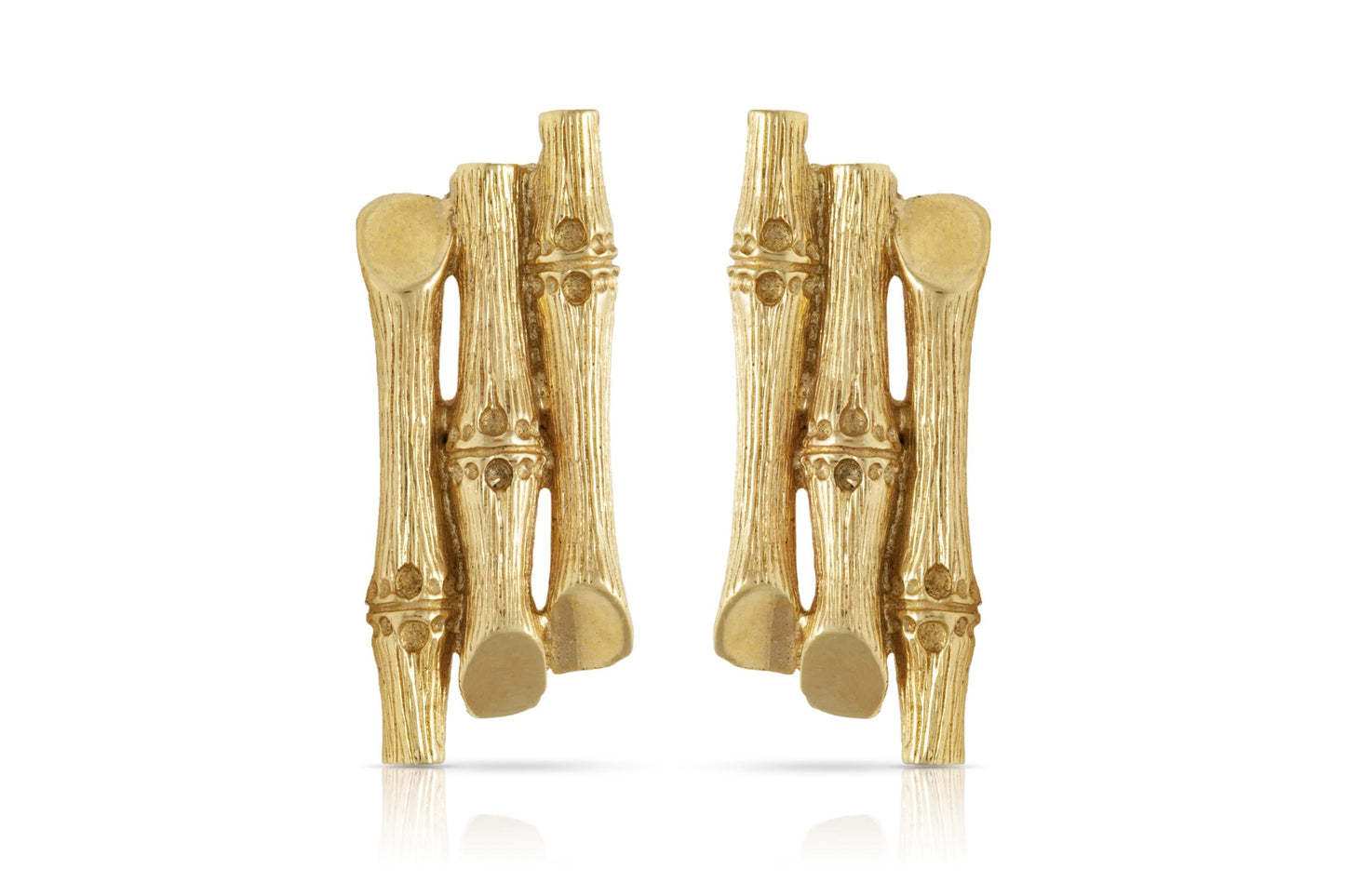 Vintage 1940s Retro Gold Bamboo Cufflinks