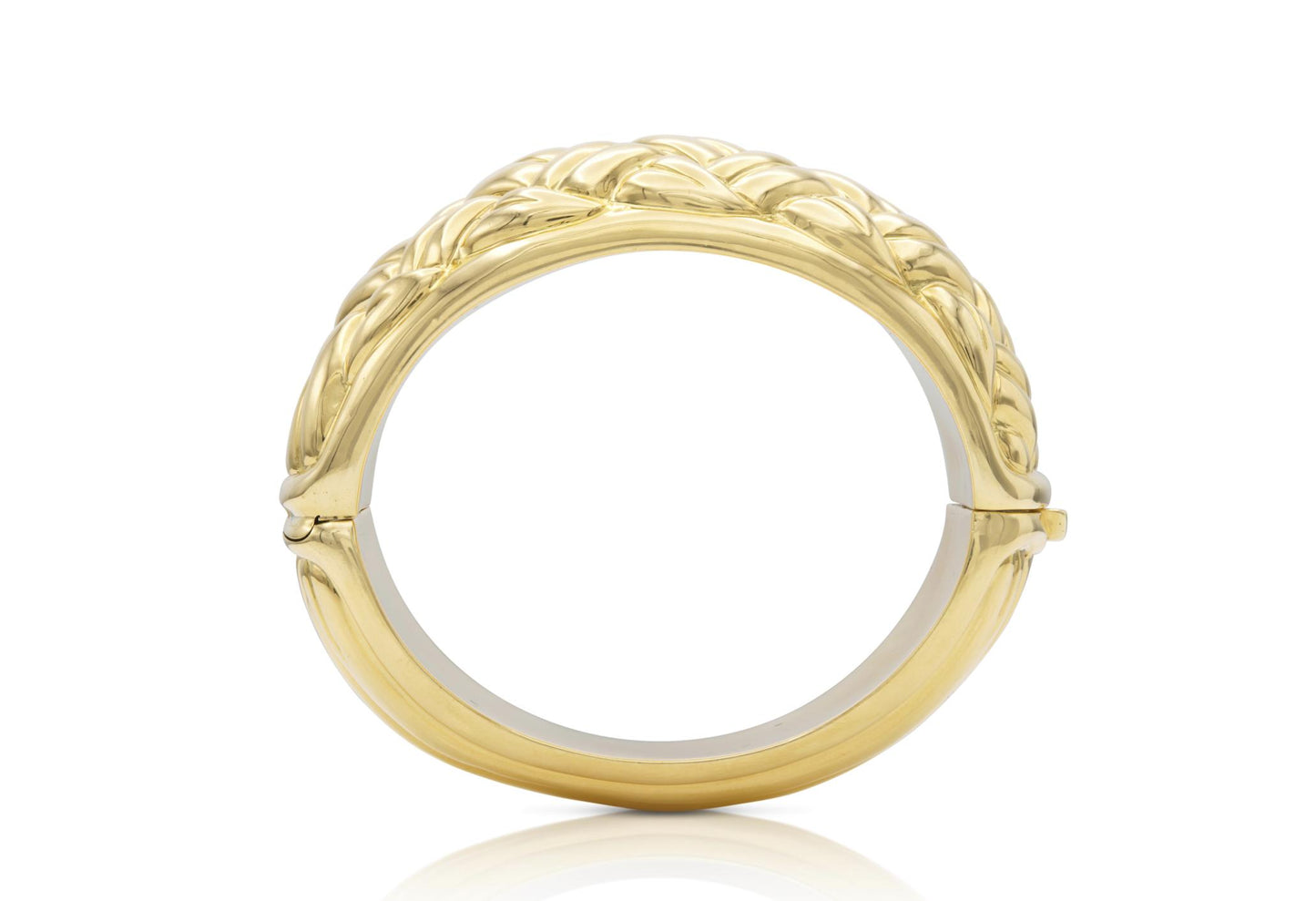 Vintage 1960s Gold Weave Bangle Bracelet