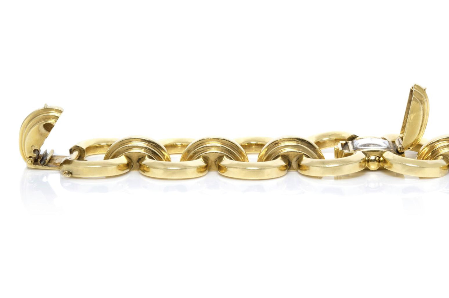 Vintage 1940s Retro Hamilton Gold Watch Bracelet