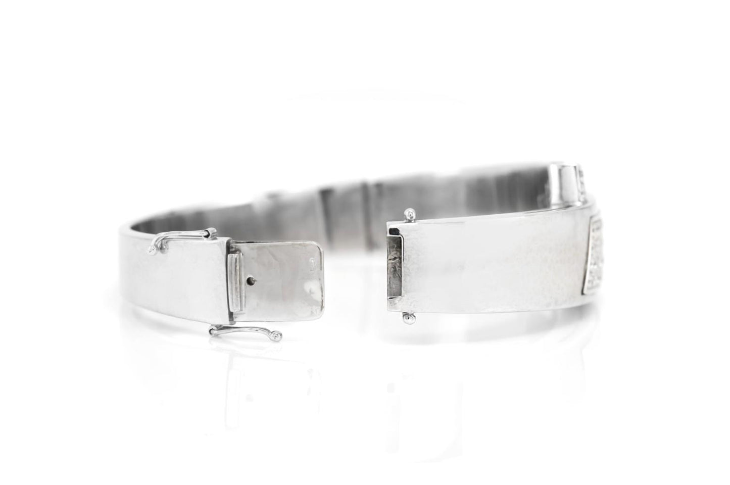 White Gold Bangle Bracelet with 2.00 Carats of Diamonds