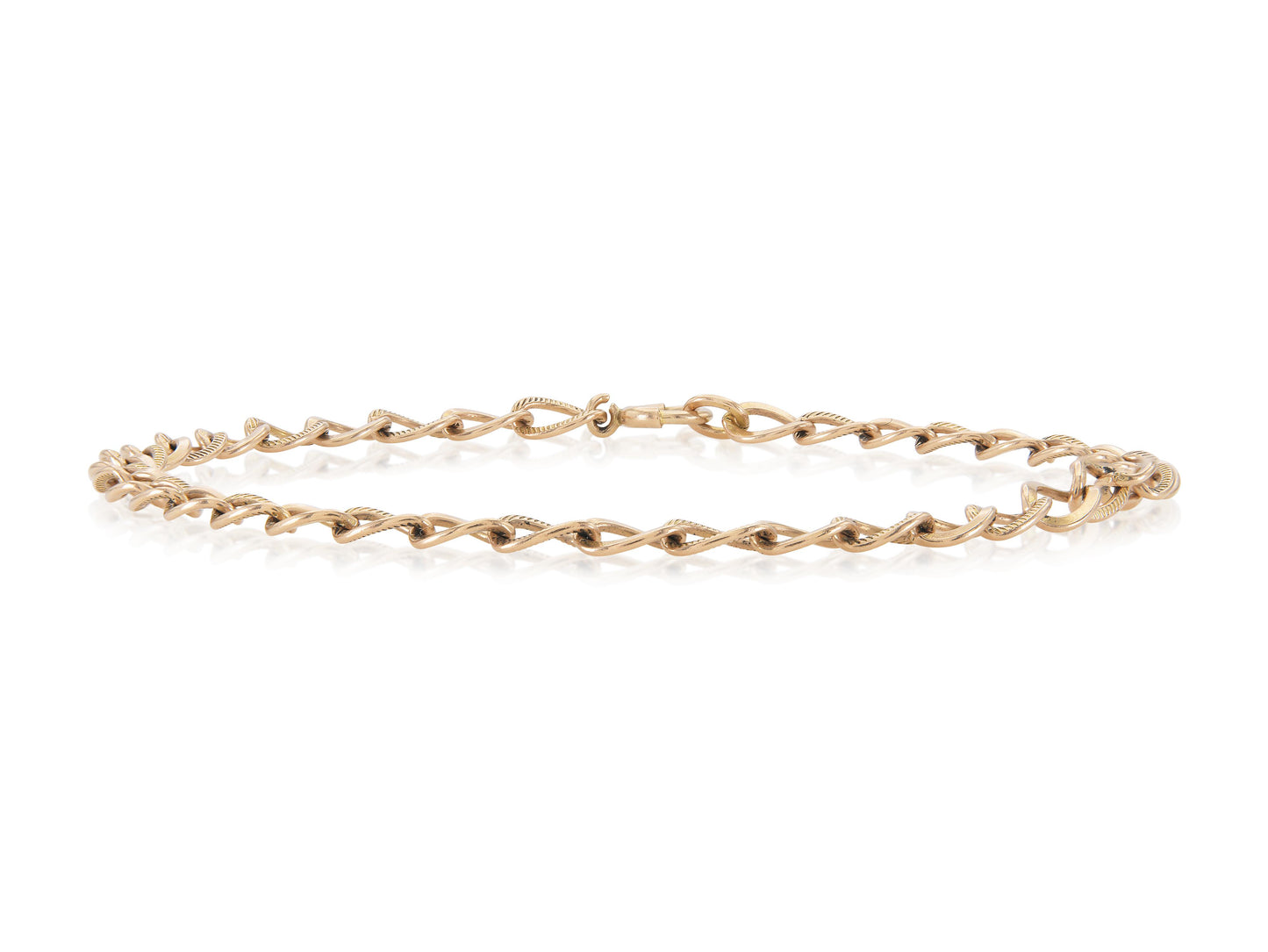 Vintage 1950s Gold Curb Link Bracelet