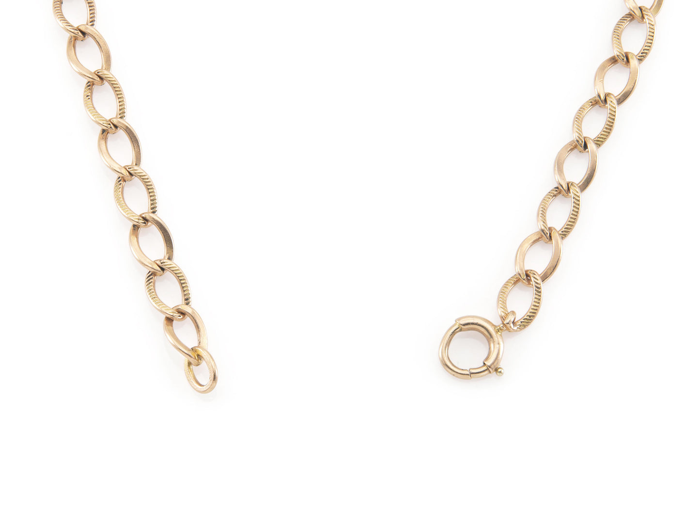 Vintage 1950s Gold Curb Link Bracelet