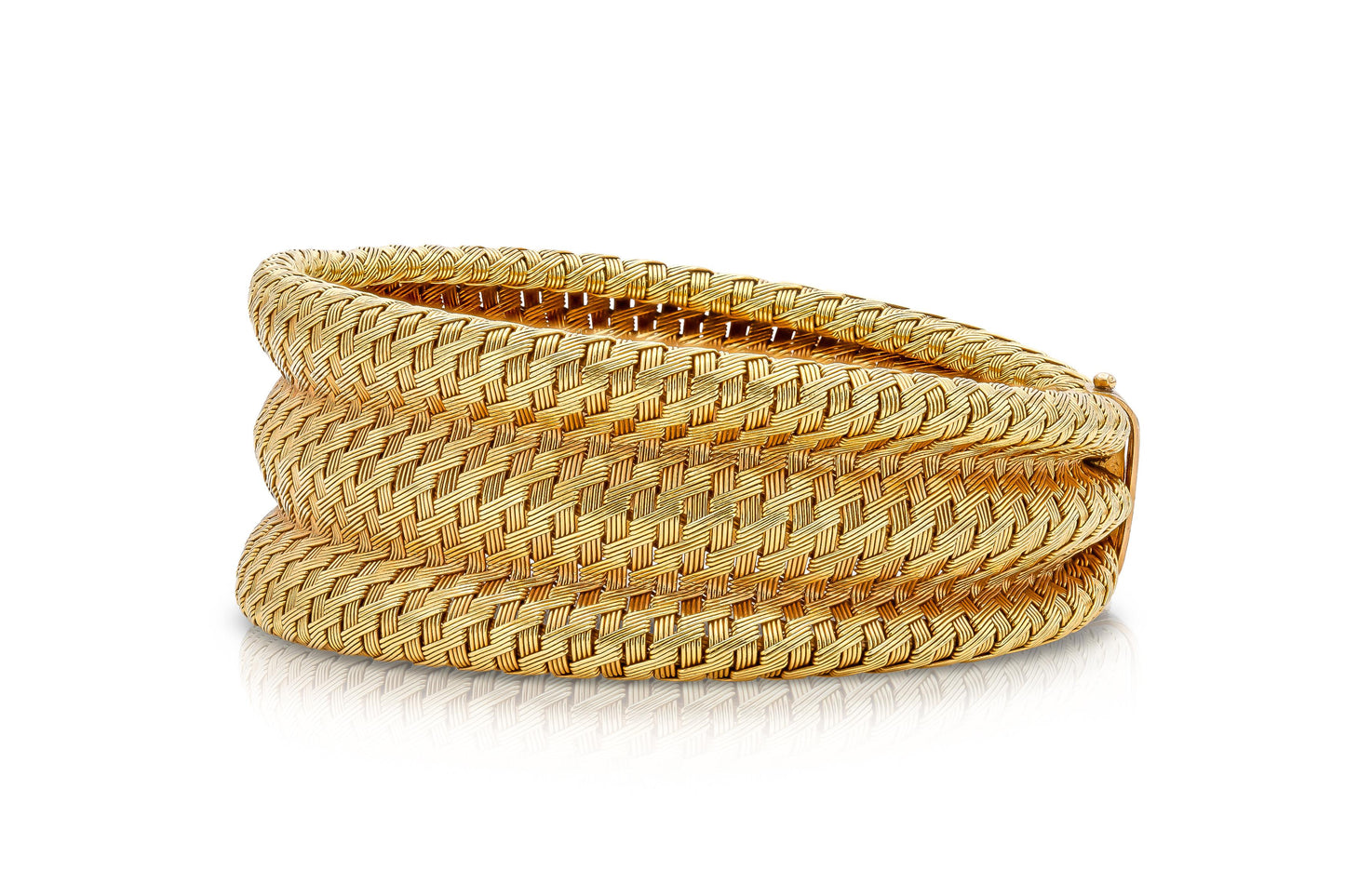 Vintage 1940s Gold Woven Bracelet