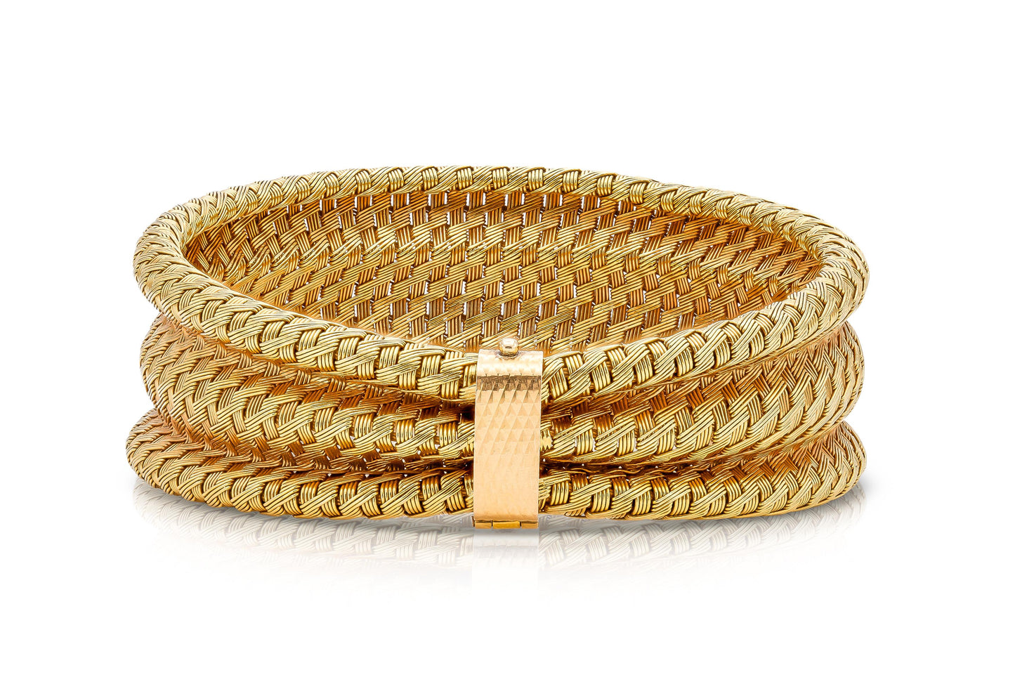Vintage 1940s Gold Woven Bracelet