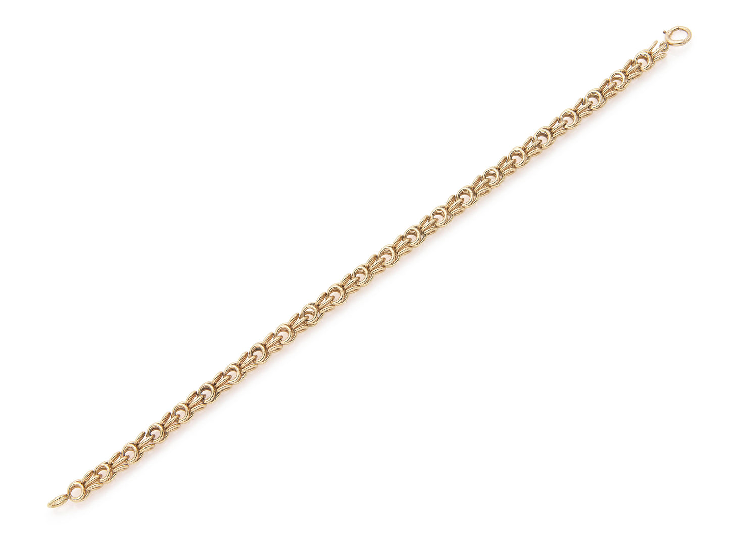 Vintage 1950s Gold Link Bracelet