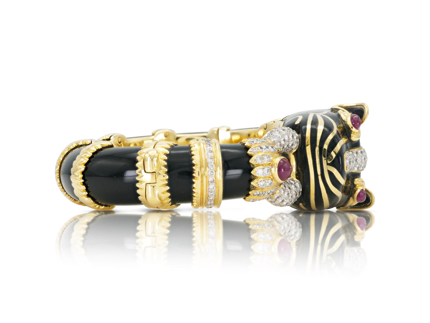 Vintage 1970s Onyx Tiger Bracelet