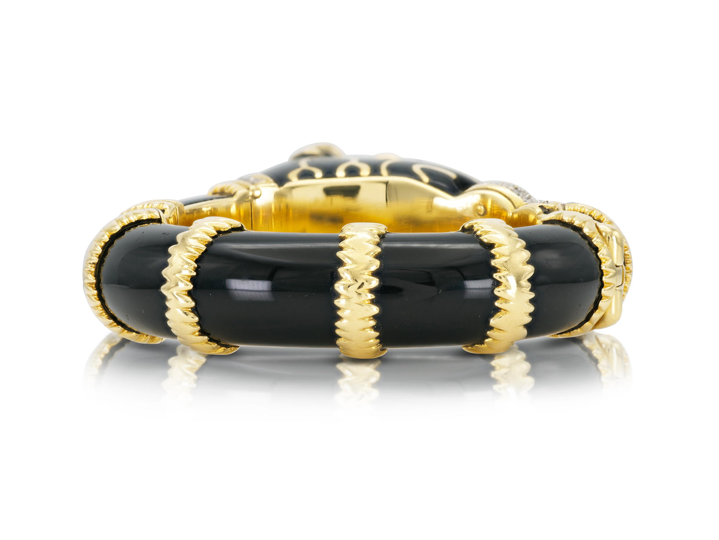 Vintage 1970s Onyx Tiger Bracelet