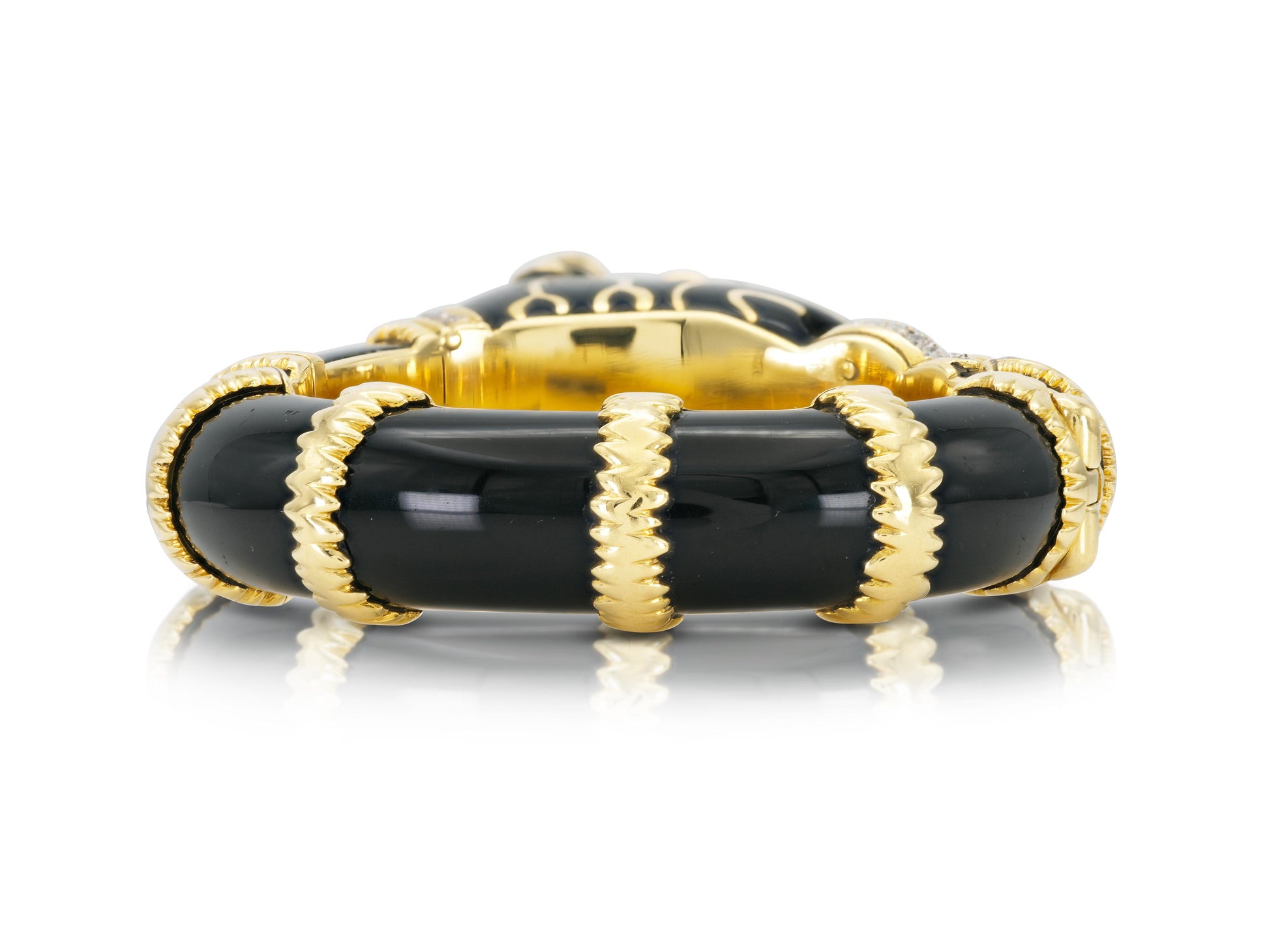 Vintage 1970s Onyx Tiger Bracelet
