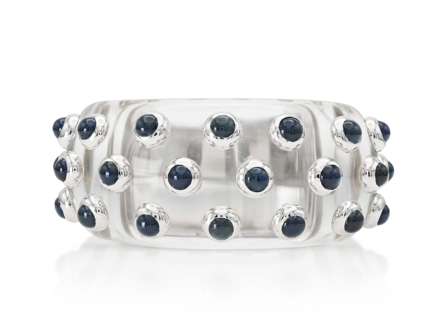 Vintage 1970s A.Codognato Crystal and Sapphire Bracelet
