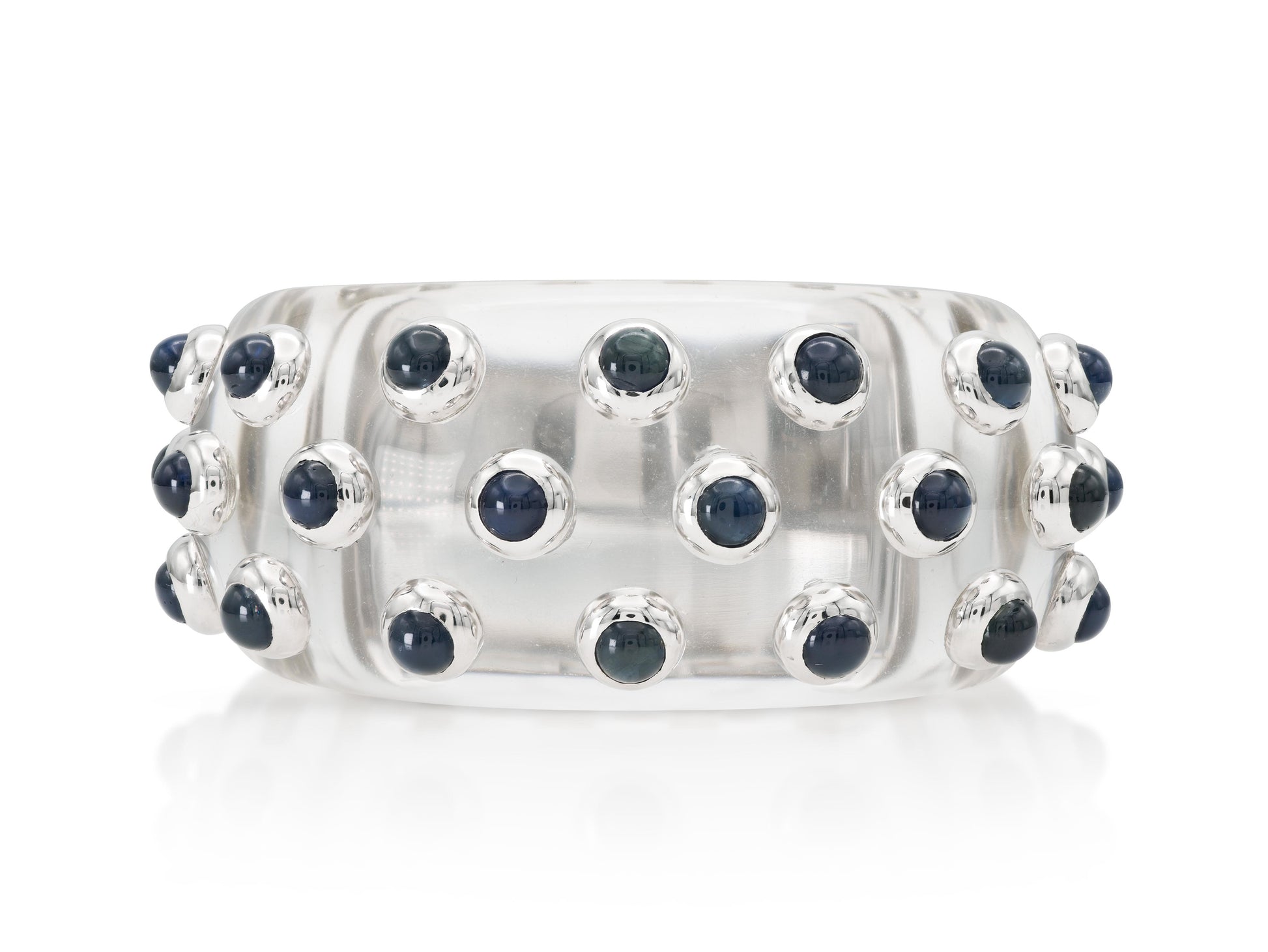 Vintage 1970s A.Codognato Crystal and Sapphire Bracelet