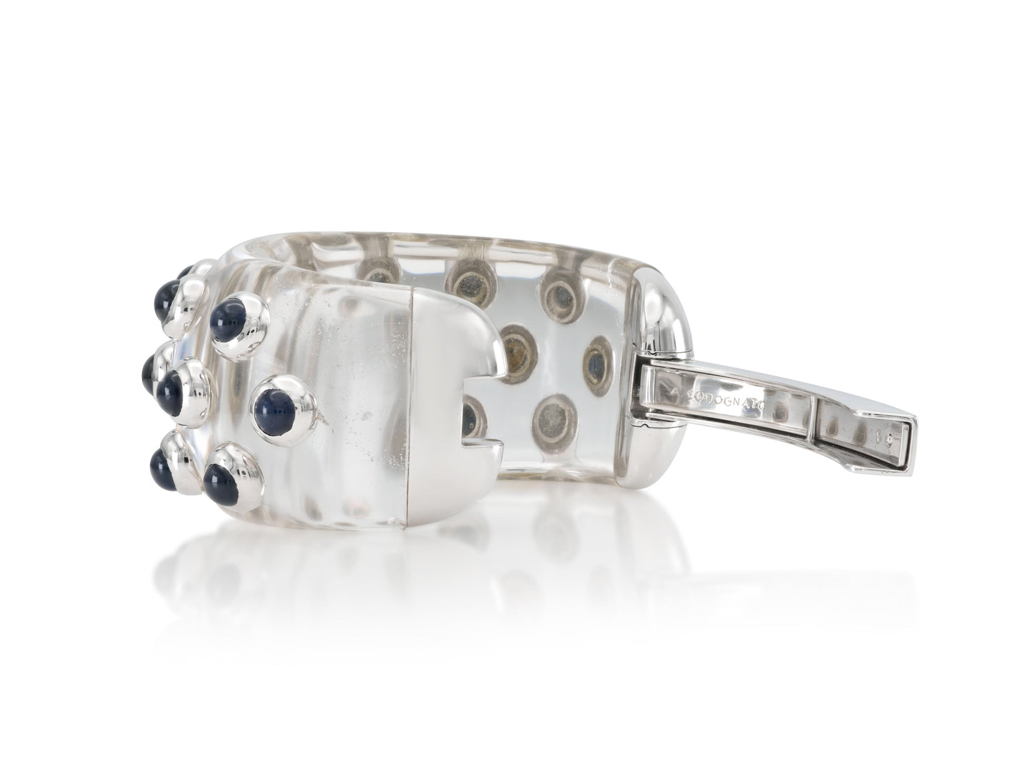 Vintage 1970s A.Codognato Crystal and Sapphire Bracelet