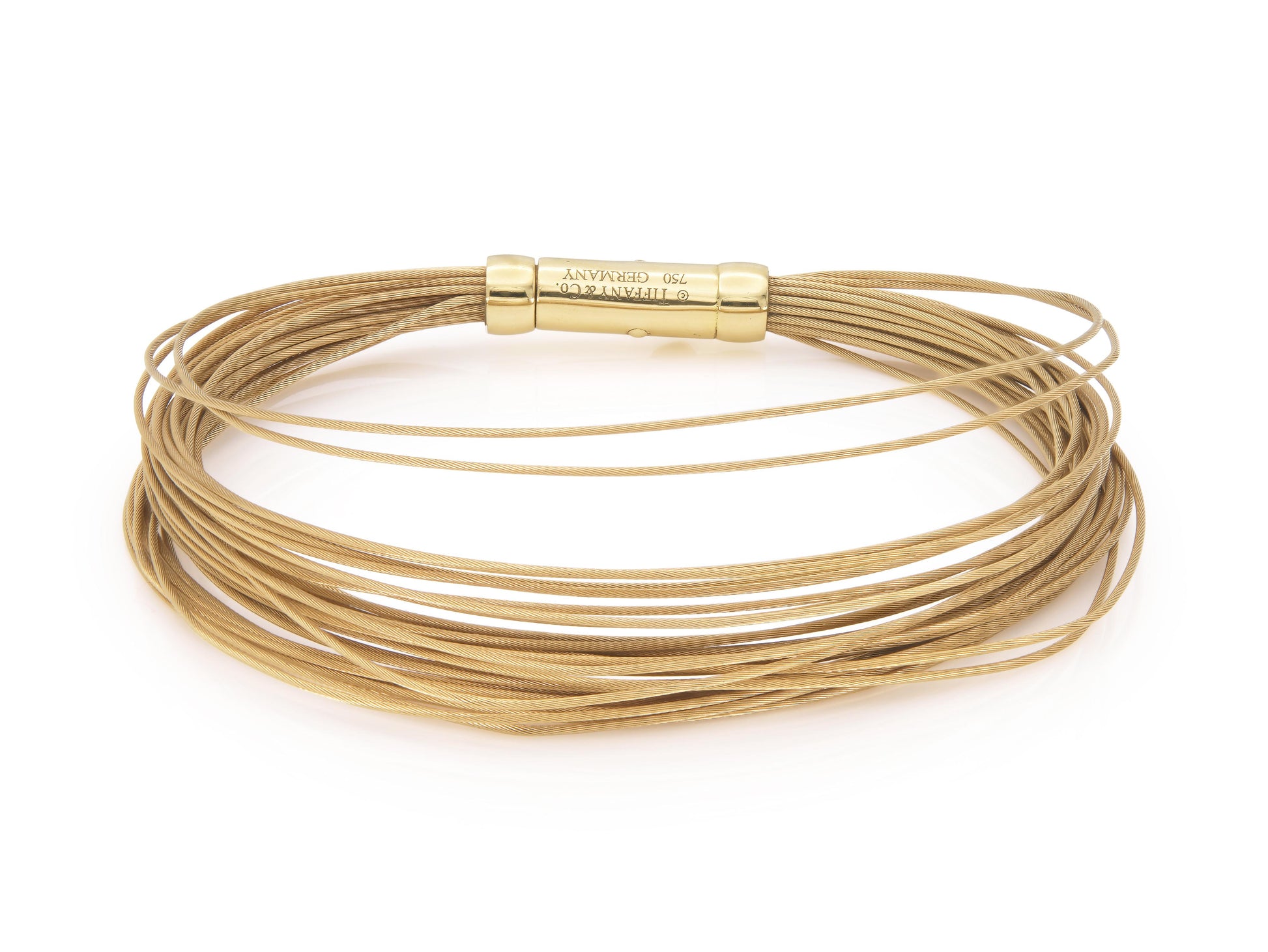 Vintage 1990s Tiffany & Co. Multistrand Gold Wire Bracelet