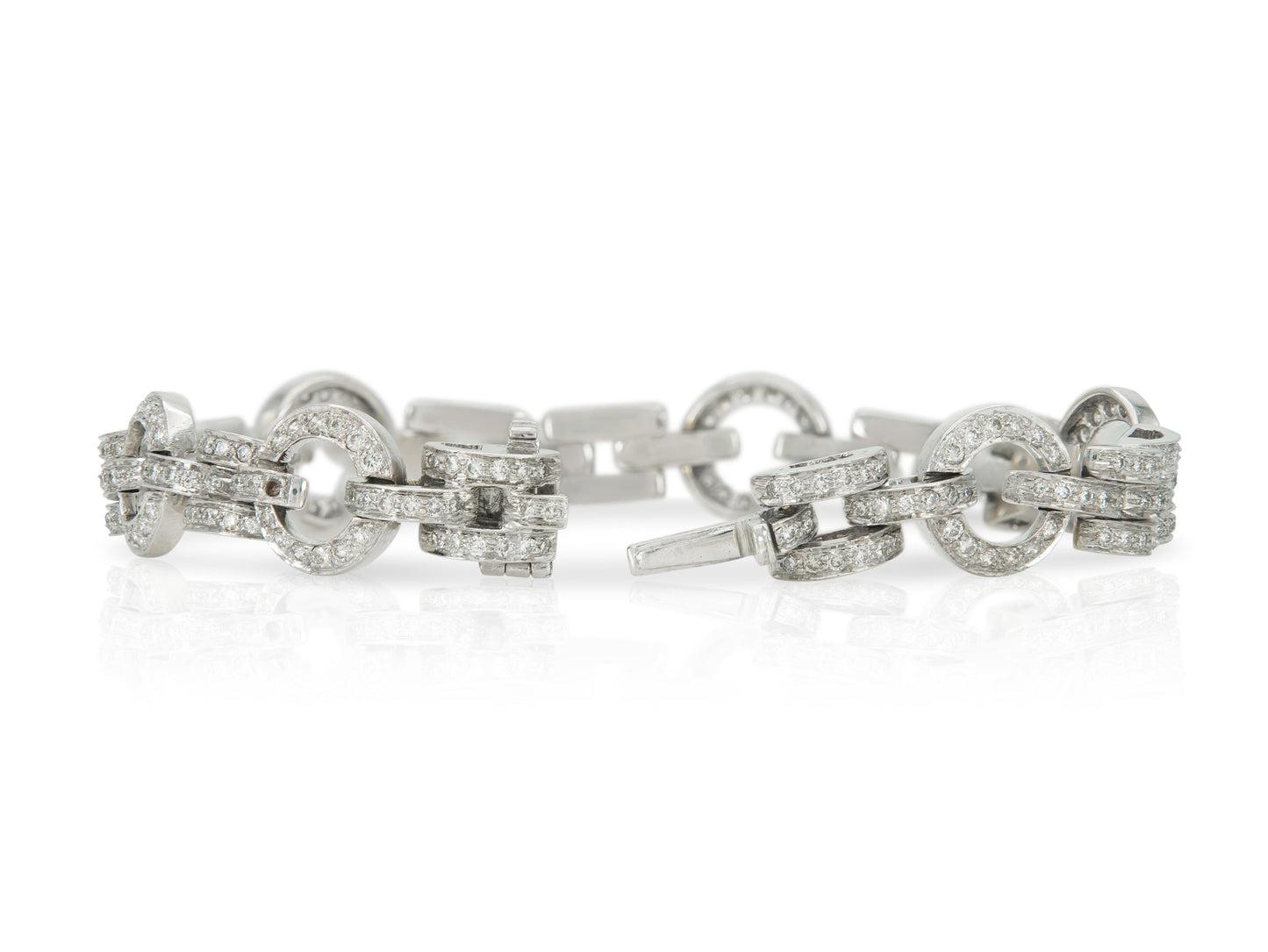 4.00 Carat Diamond Link Bracelet