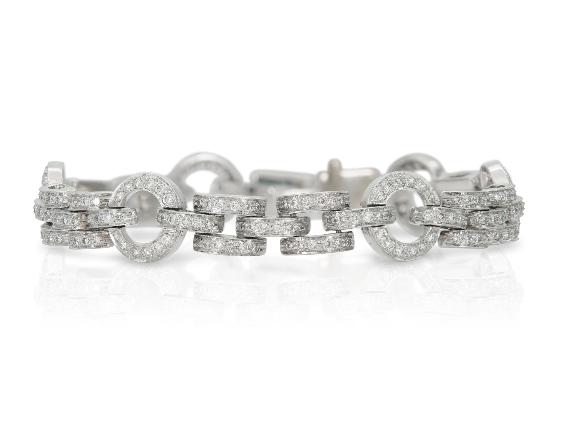 4.00 Carat Diamond Link Bracelet