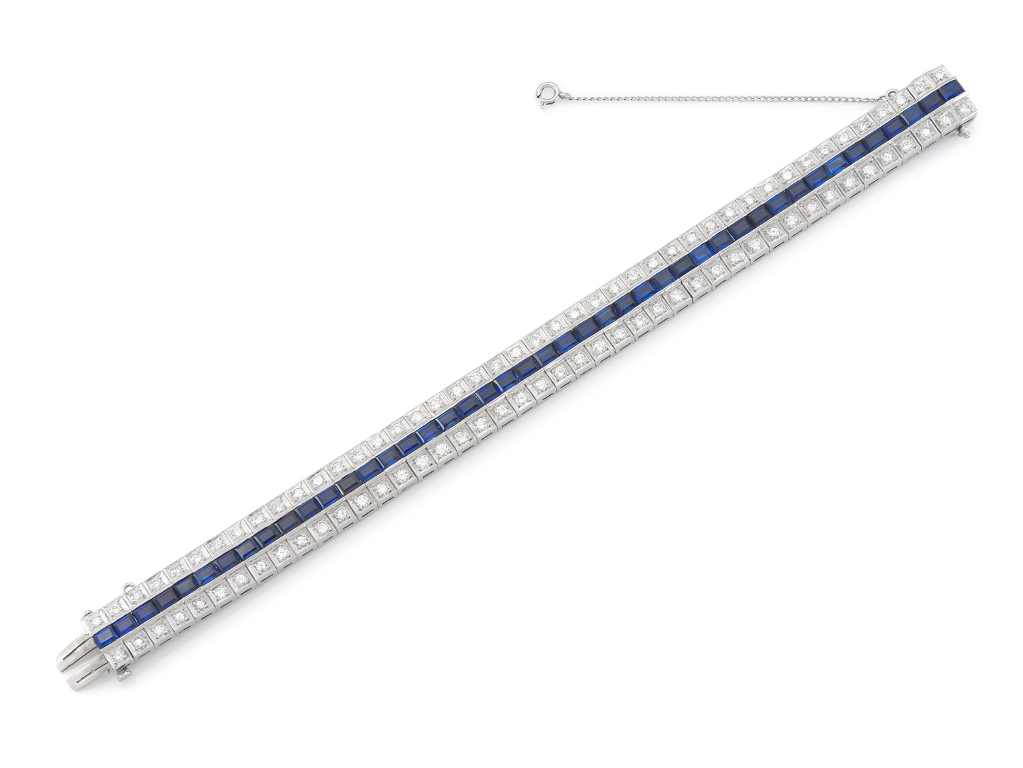 Diamond and Sapphire Bracelet
