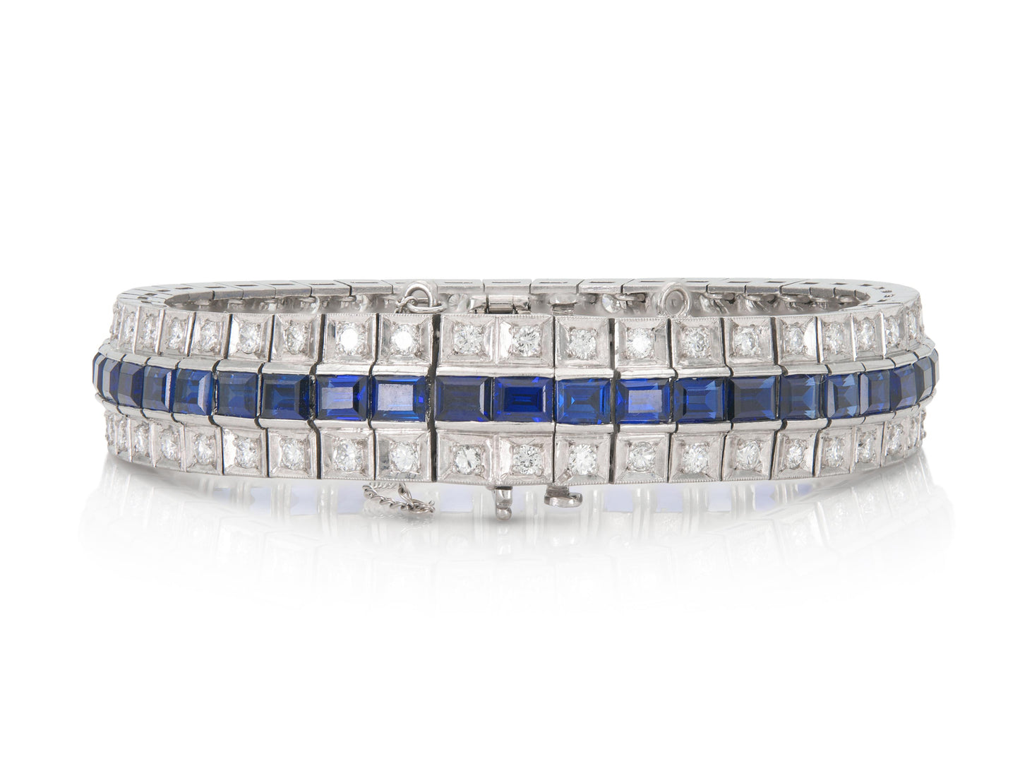 Diamond and Sapphire Bracelet