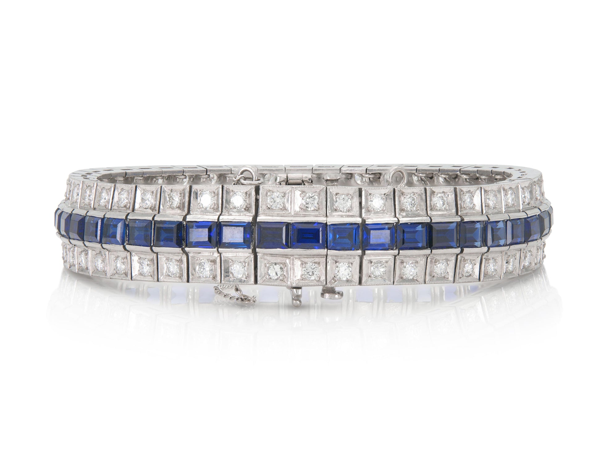 Diamond and Sapphire Bracelet