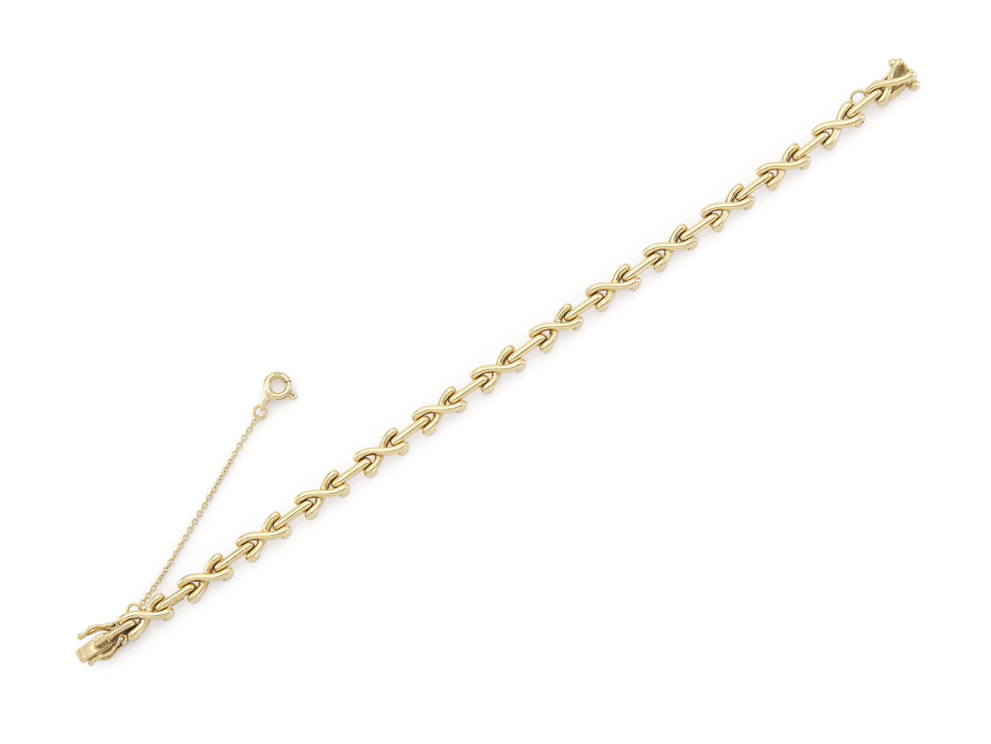 Vintage 1970s Tiffany & Co. Schlumberger Gold X Bracelet
