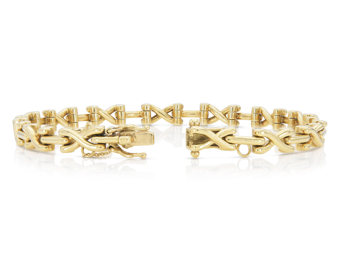 Vintage 1970s Tiffany & Co. Schlumberger Gold X Bracelet