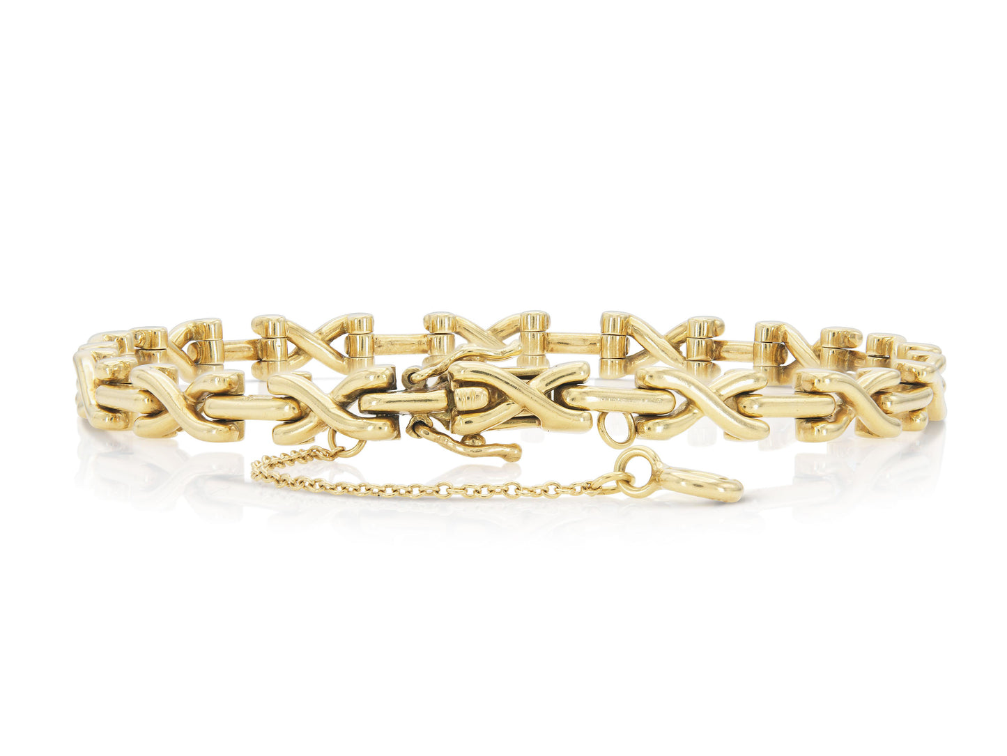 Vintage 1970s Tiffany & Co. Schlumberger Gold X Bracelet