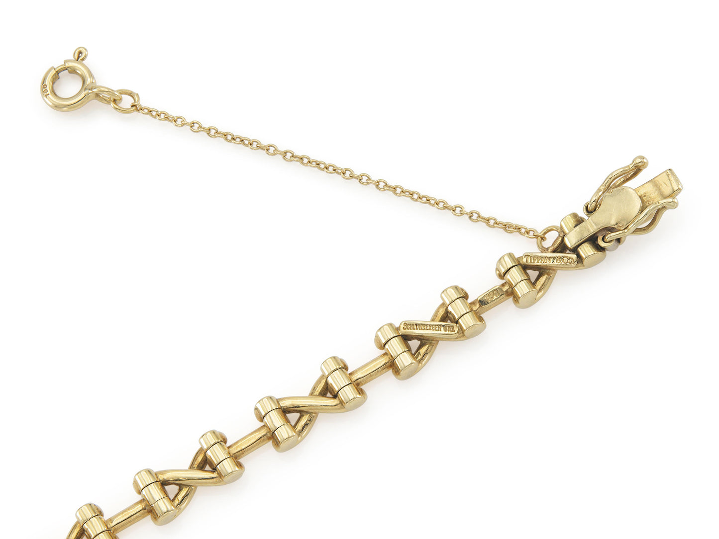 Vintage 1970s Tiffany & Co. Schlumberger Gold X Bracelet