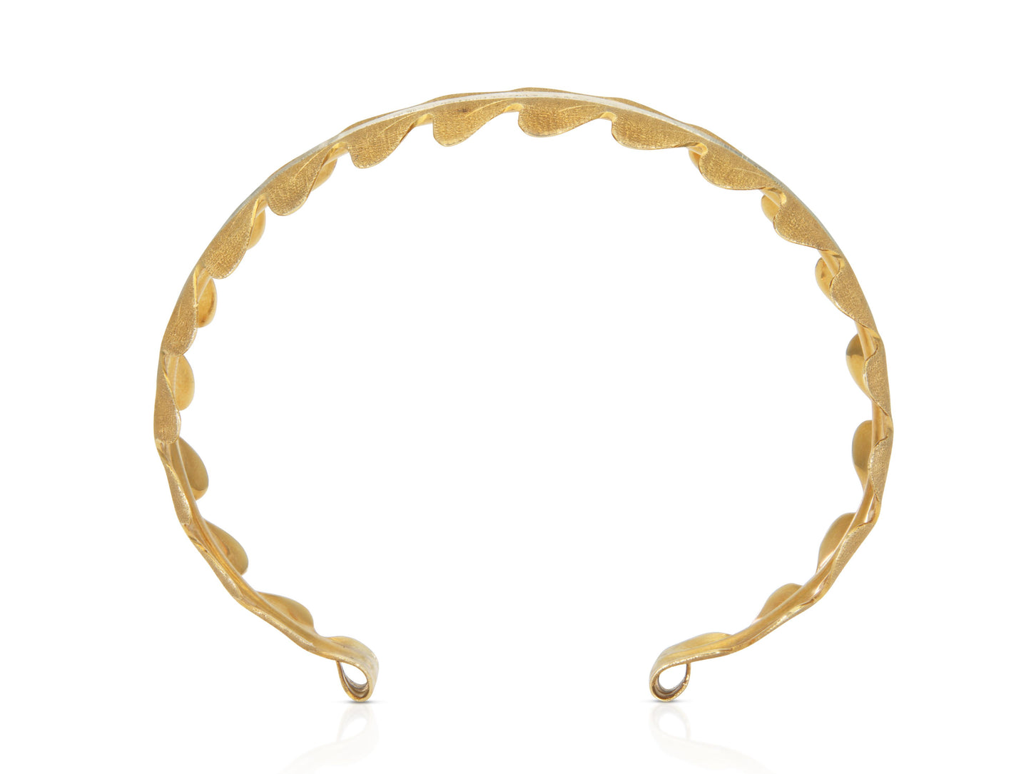 Vintage 1960s Mario Buccellati Leaf Cuff Bracelet