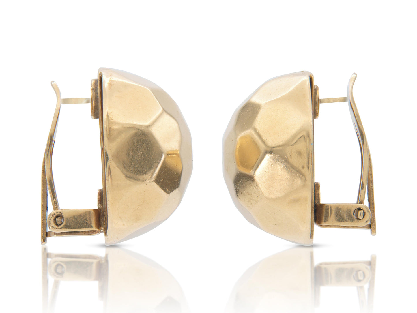 Vintage 1980s Gold Disco Ball Earrings