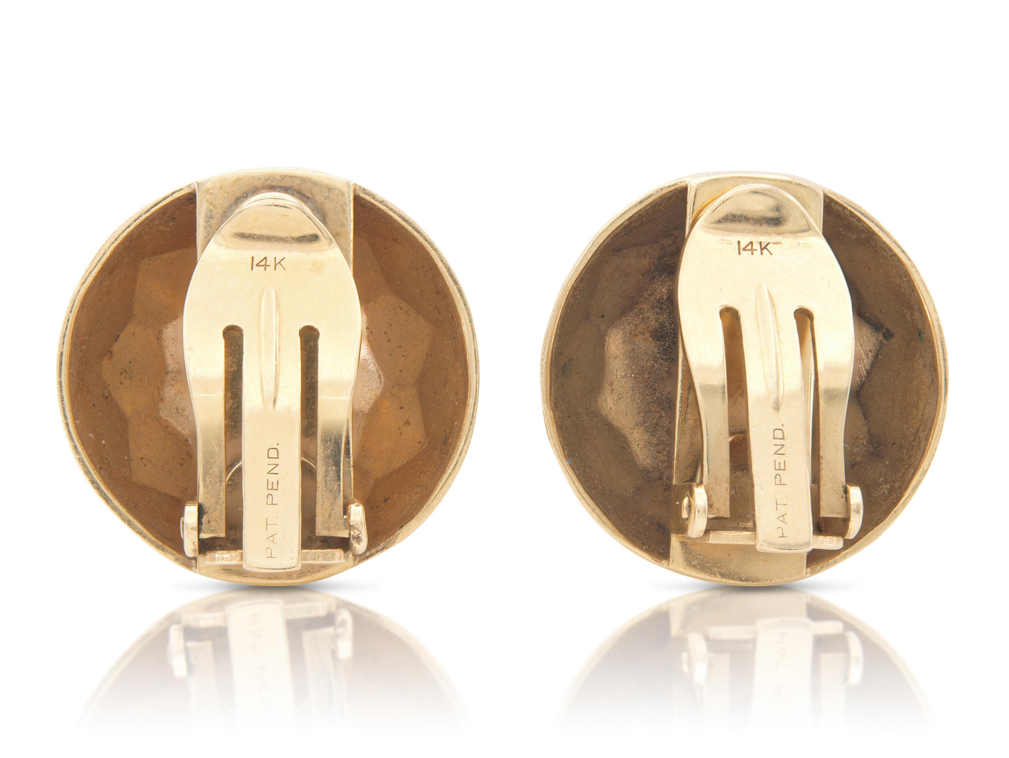 Vintage 1980s Gold Disco Ball Earrings