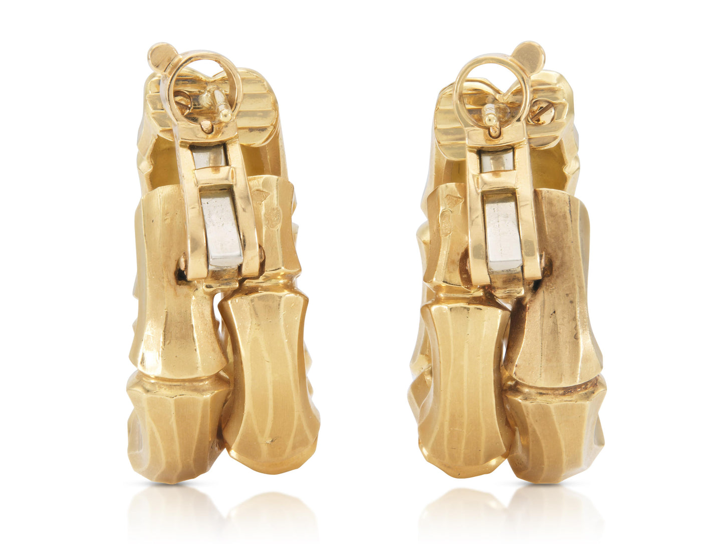 Vintage 1990s Cartier Bamboo Earrings
