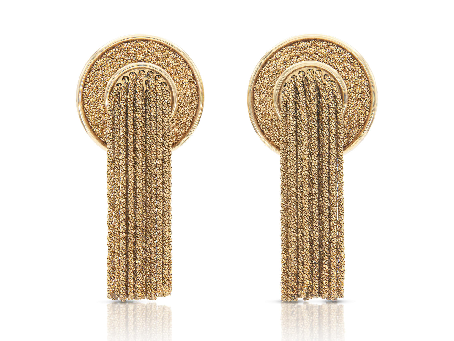 Yuri Ichihashi Gold Tassel Earrings