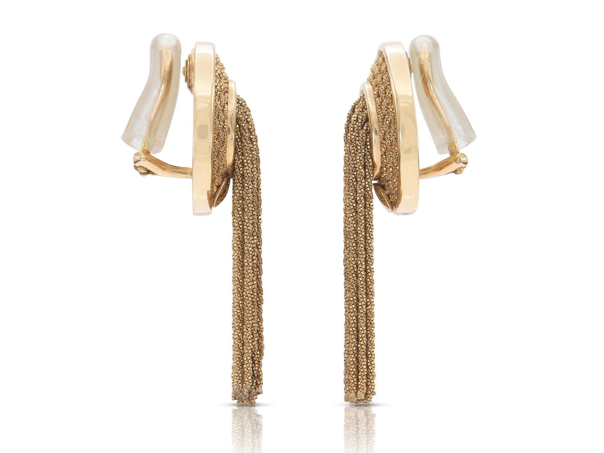 Yuri Ichihashi Gold Tassel Earrings