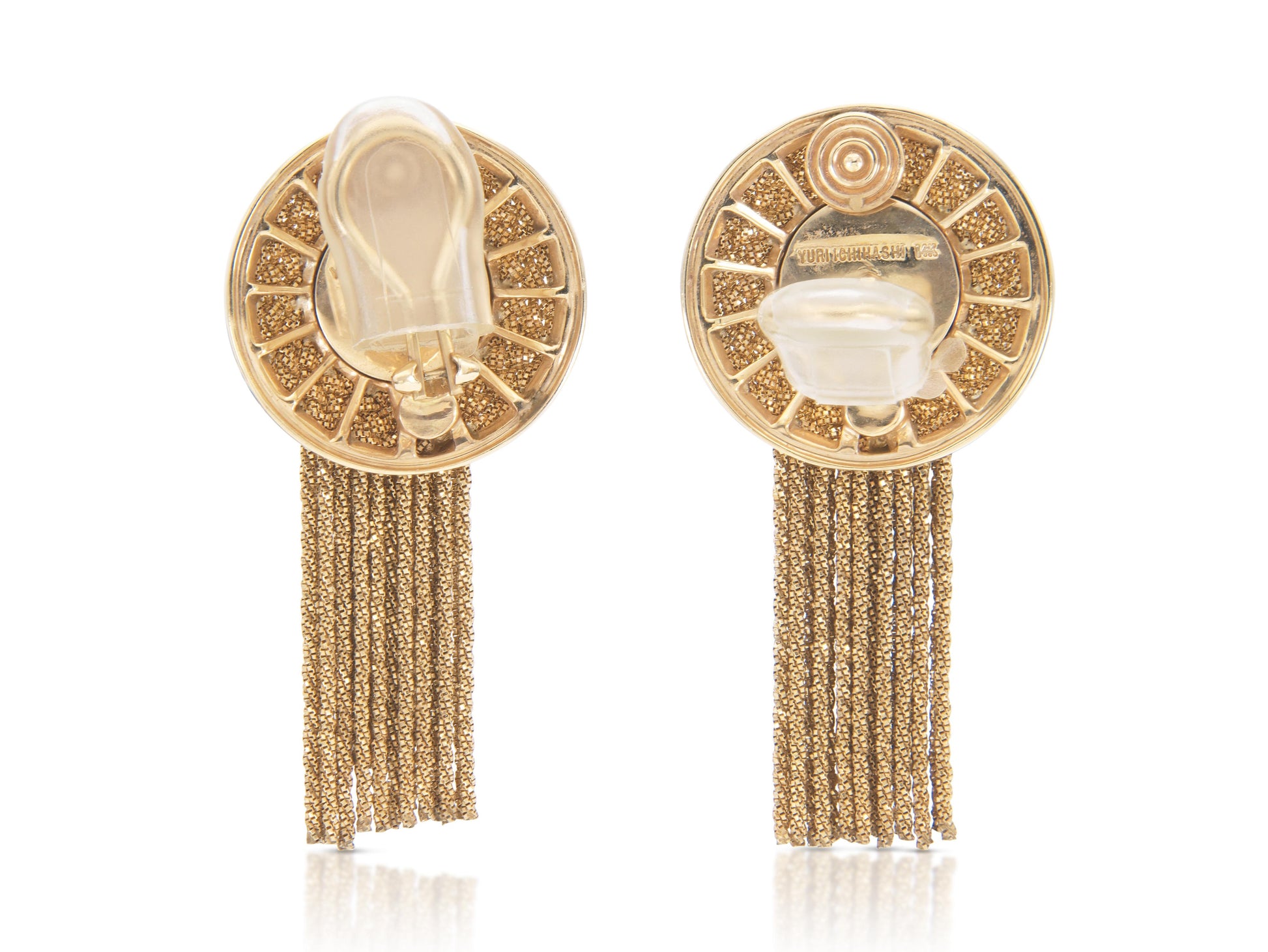 Yuri Ichihashi Gold Tassel Earrings