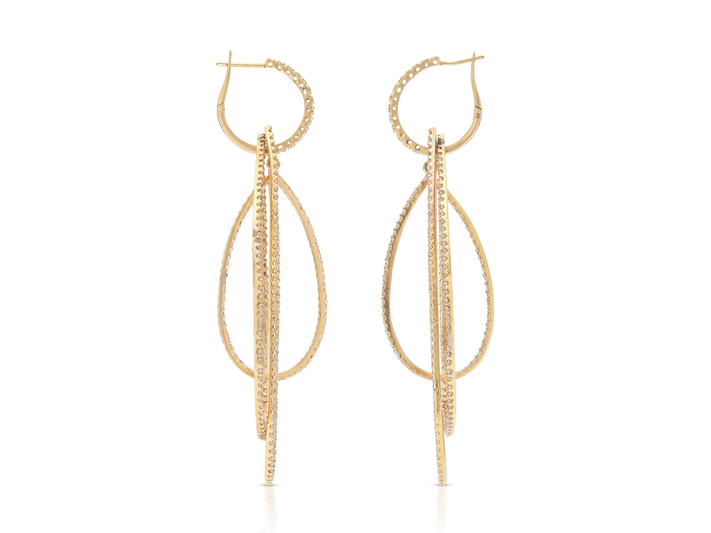 5.20 Carat Diamond Detachable Dangle Earrings