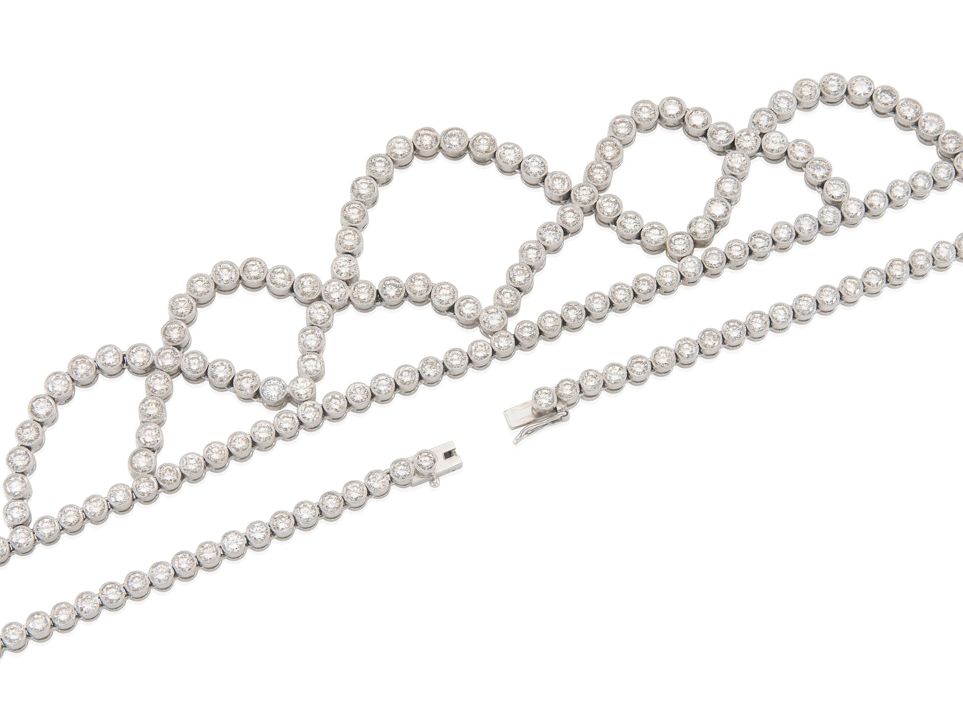 16.61 Carat Diamond Openwork Necklace